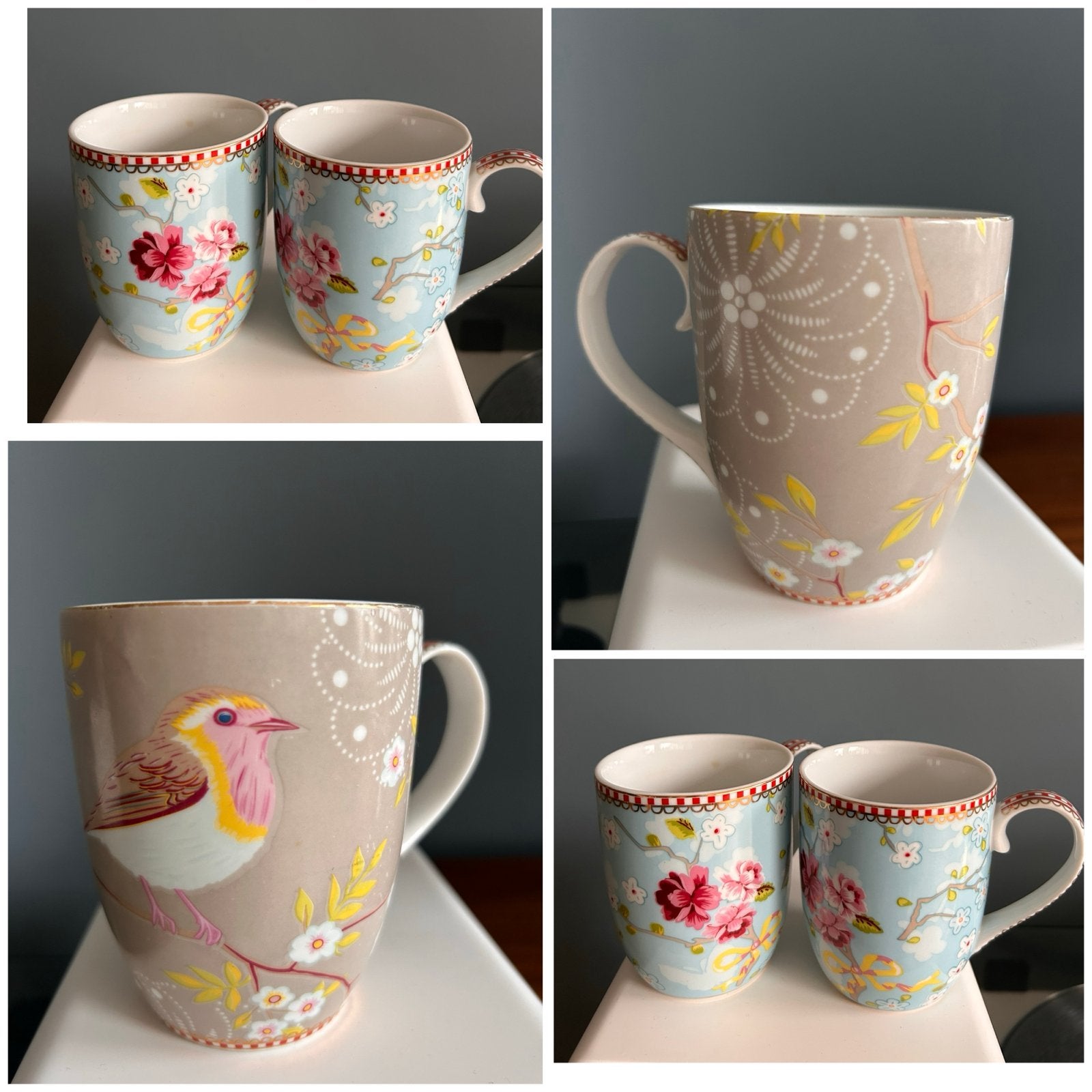 Pip Studio servies: grote beker en 2 kleine koffiekopjes, Ophalen, Pip Studio, Zo goed als nieuw, Overige stijlen