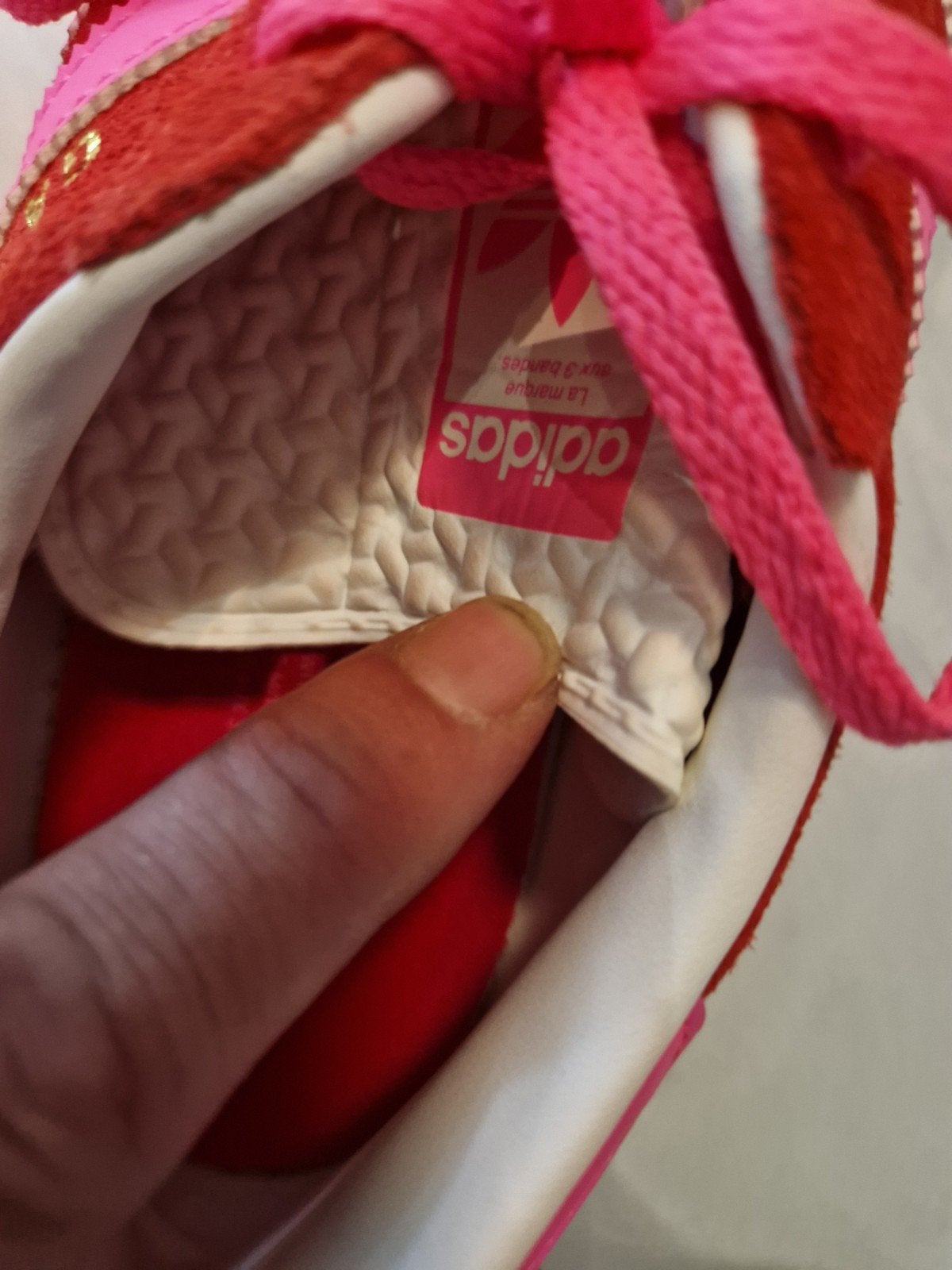 Adidas Gazelle Bold sneakers - Rood/Roze - Maat 40, Adidas, Ophalen of Verzenden, Rood, Sneakers of Gympen