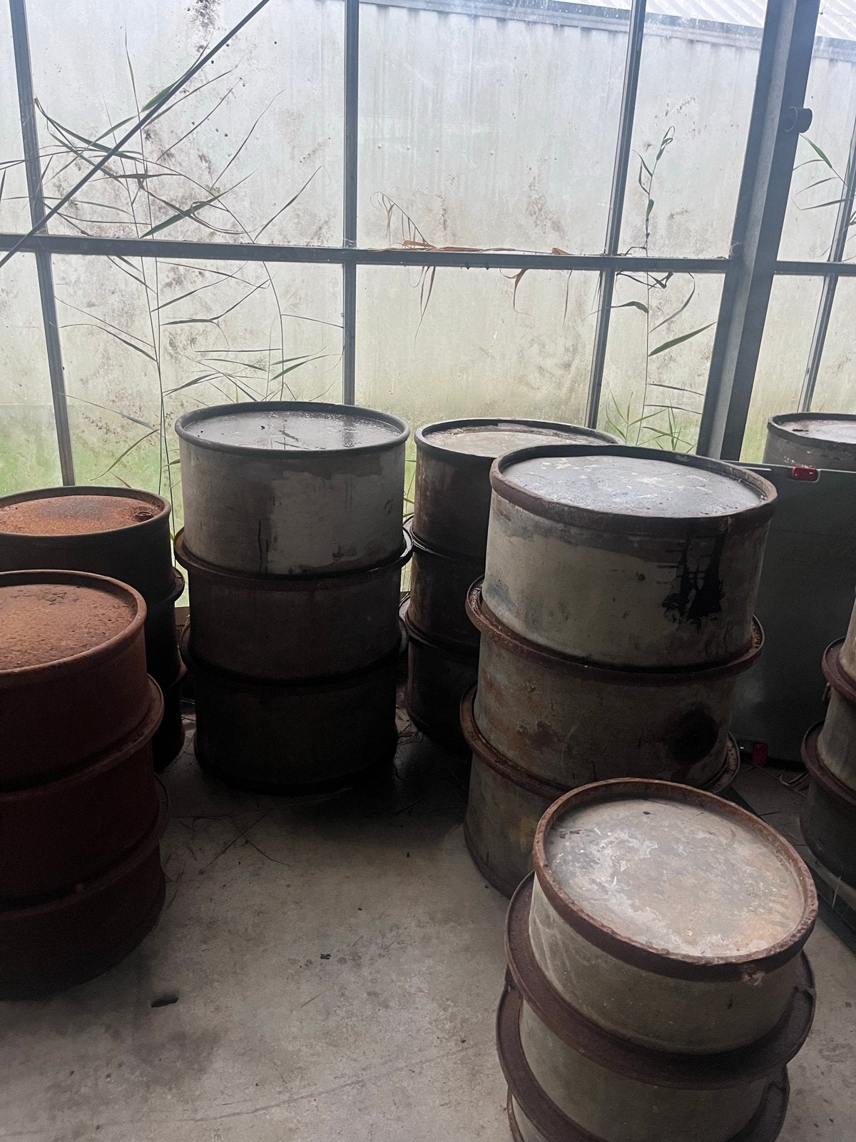 Olie drums /vaten, Ophalen