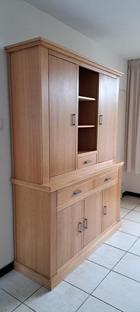 Buffetkast eiken, Huis en Inrichting, Kasten | Buffetkasten, Ophalen, Gebruikt, 25 tot 50 cm, 200 cm of meer