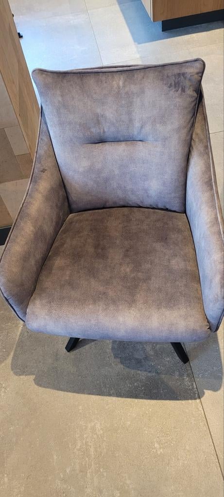Luxe eetkamerstoel, per stuk te koop,  4 jaar garantie, Huis en Inrichting, Fauteuils, Ophalen, Zo goed als nieuw, 75 tot 100 cm