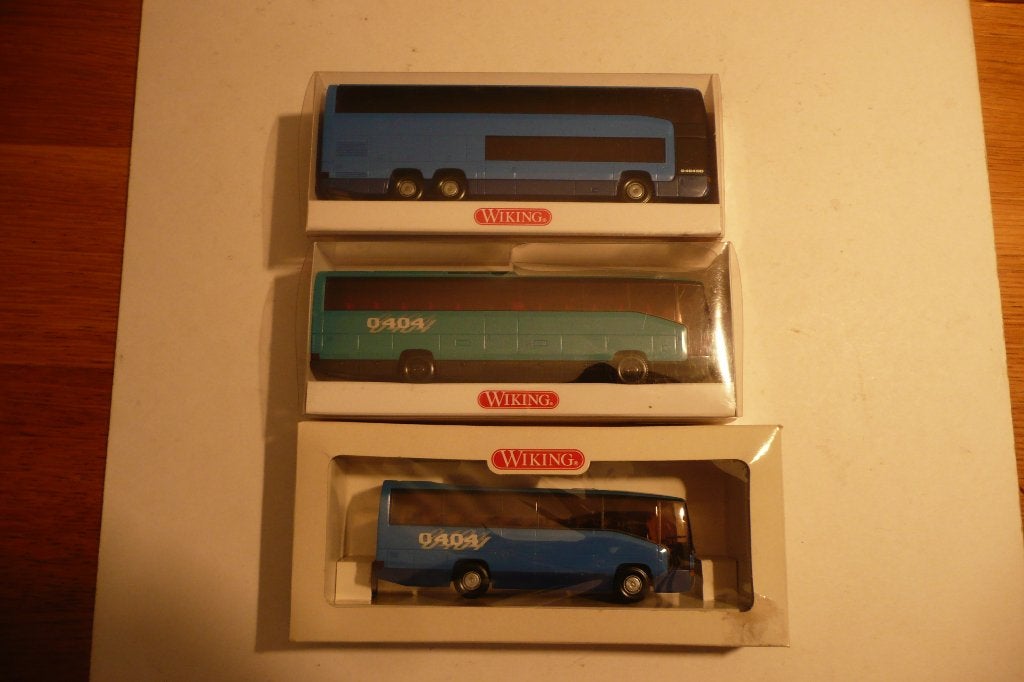 HO spoor Wiking Mercedes O 404 reisbussen in OVP, Ophalen of Verzenden, Nieuw, Bus of Vrachtwagen, Wiking