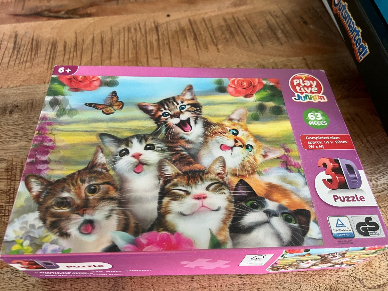 3D Katten Puzzel Playtive Junior 63 Stukjes, Kinderen en Baby's, Ophalen, Meer dan 50 stukjes, Nieuw, 6 jaar of ouder