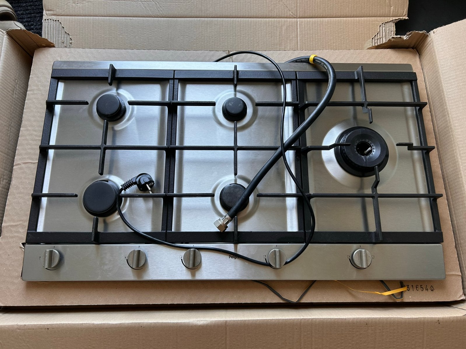 Pelgrim GK995 gaskookplaat inbouw, Witgoed en Apparatuur, Kookplaten, Ophalen, Zo goed als nieuw, Inbouw, Gas