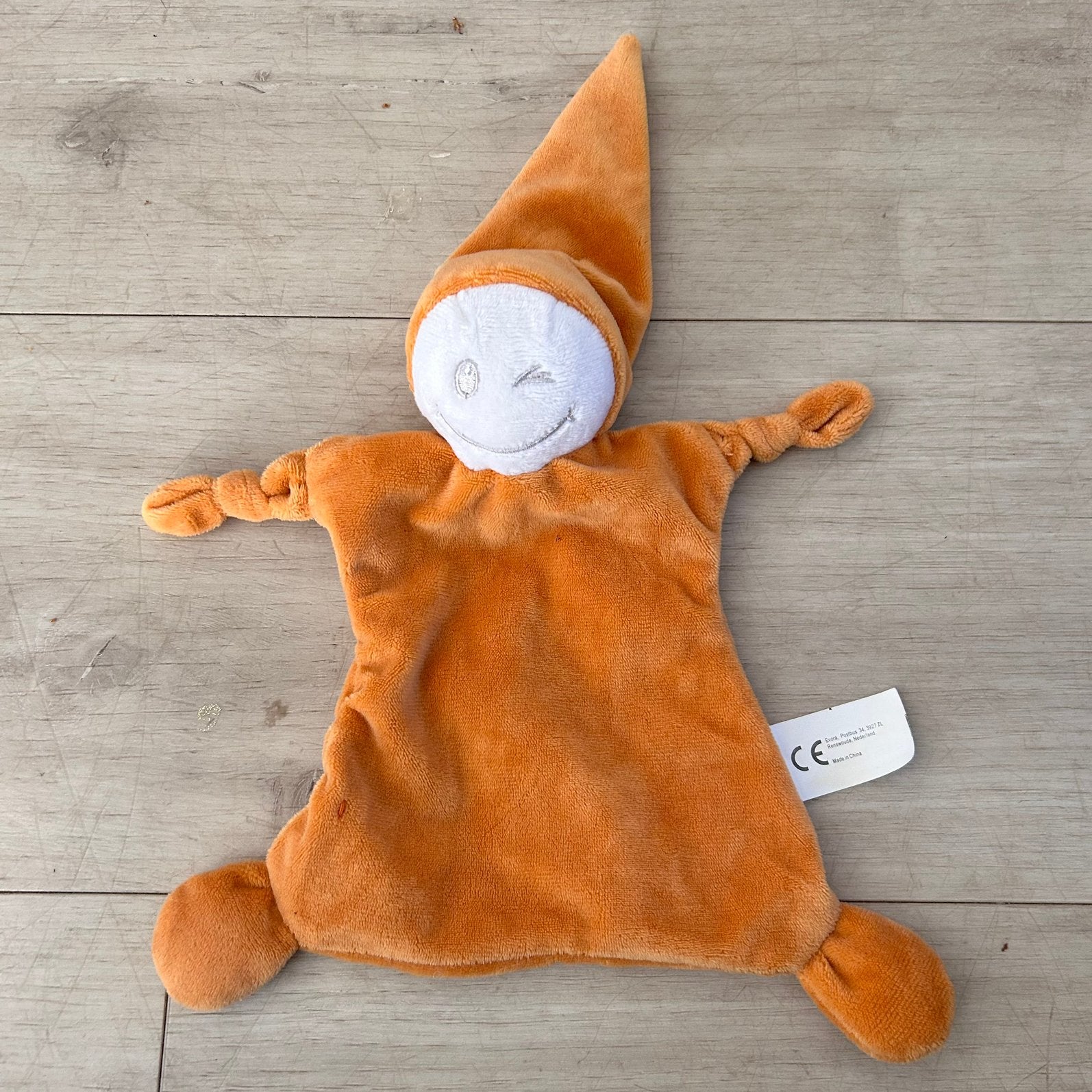 Playing Kids Evora knuffeldoekje popje oranje 37 cm, Oranje, Gebruikt, Overige karakters, Overige typen