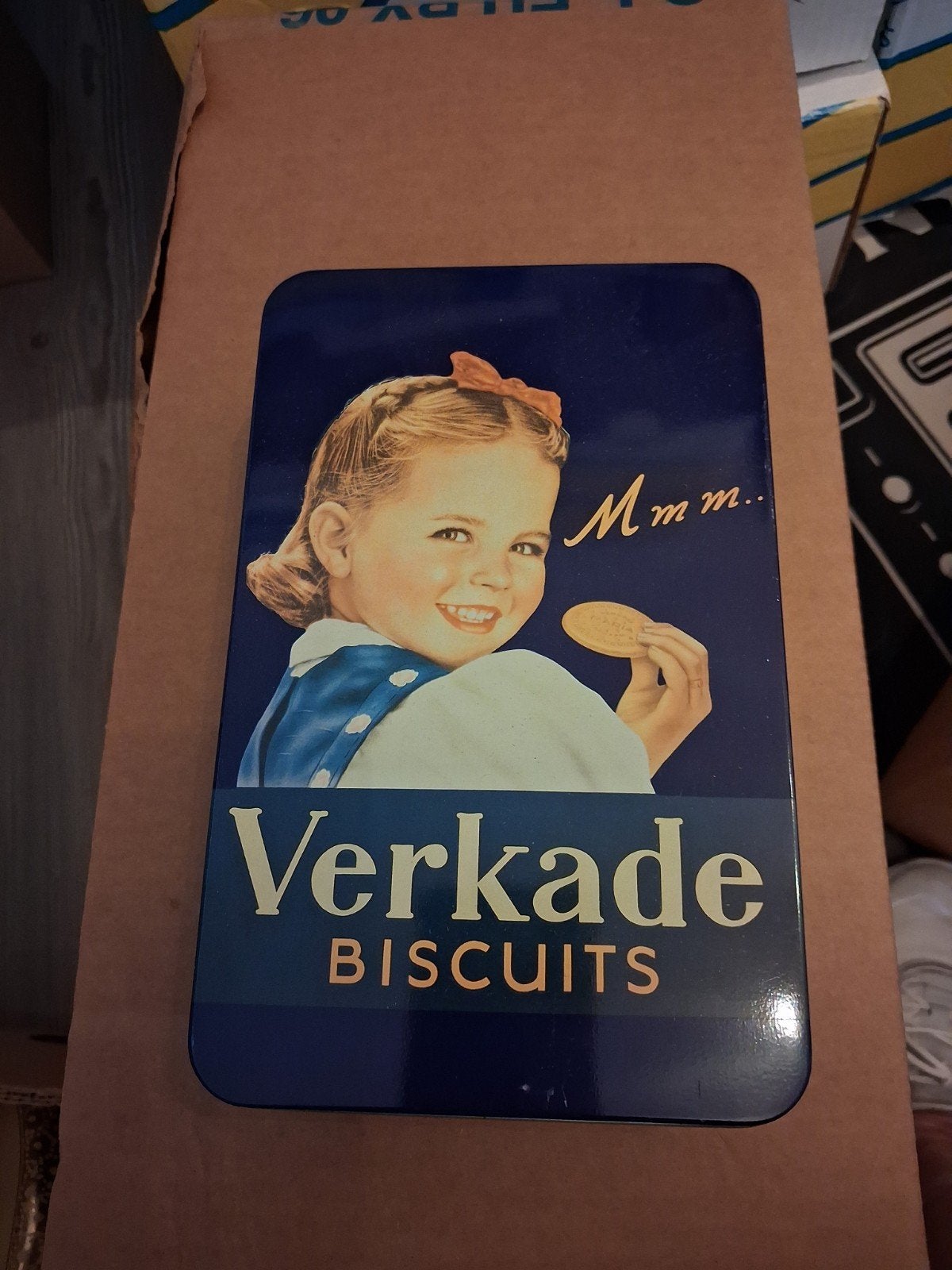 Verkade koektrommel, Verzamelen, Ophalen of Verzenden, Gebruikt, Koek(jes), Verkade