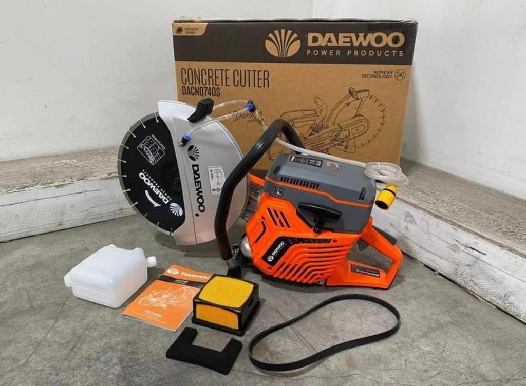 Daewoo bandenzaag betonzaag nieuw incl diamant blad 350mm, Ophalen, 70 mm of meer, Overige typen, Nieuw