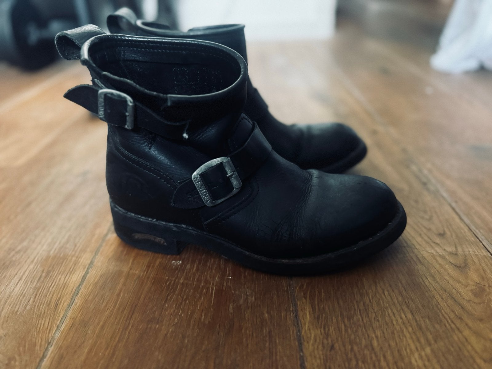 Sendra 2976 Carol Bikerboots – zwart - Maat 40, Ophalen of Verzenden, Gedragen, Zwart, Lage of Enkellaarzen