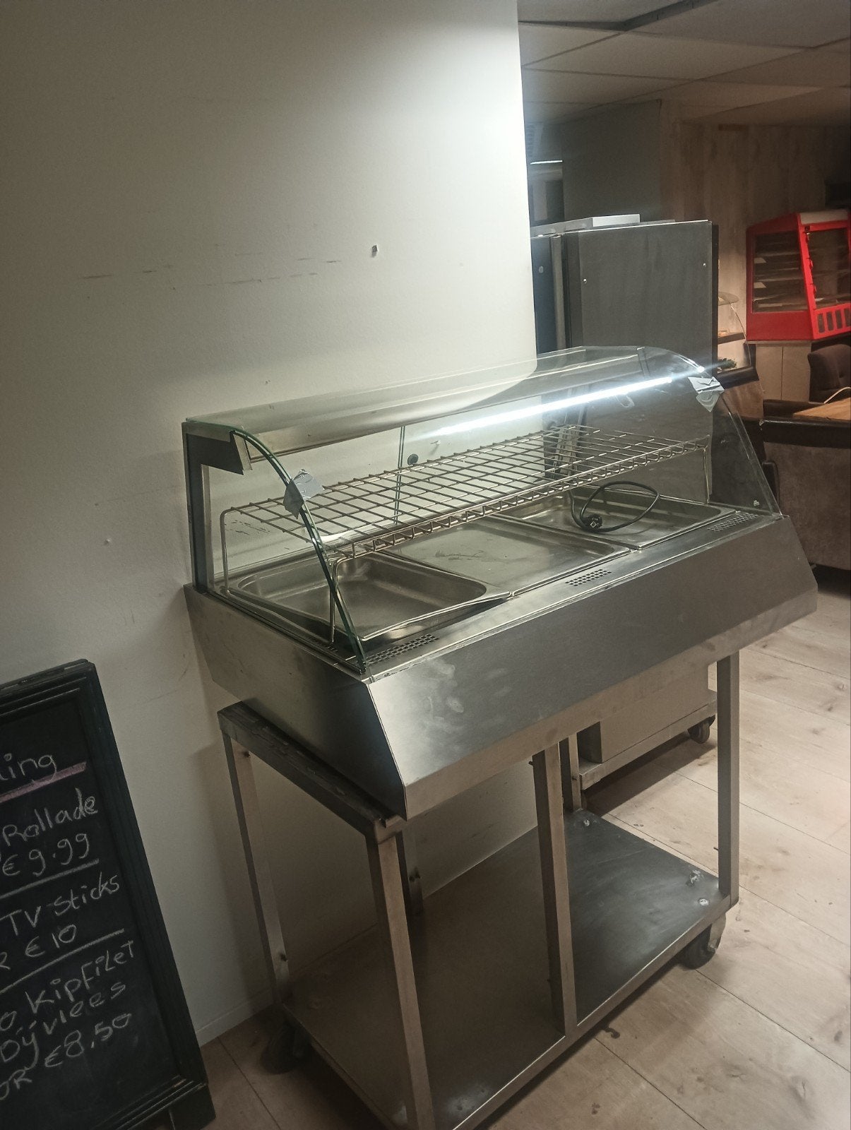 kippengrill,warmhoudvitrine,zgan,220v,3vaks, Gebruikt, -, -, Ophalen of Verzenden