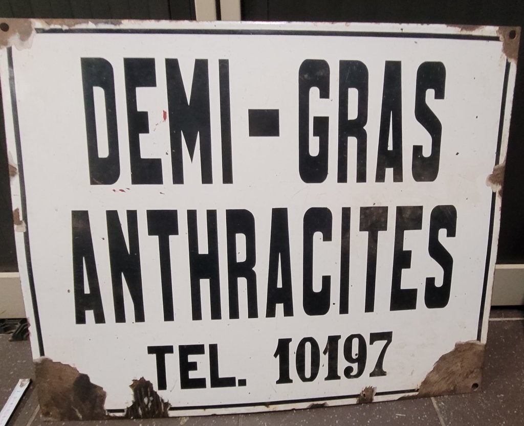 Emaille  Bord, Verzenden, Gebruikt, Reclamebord