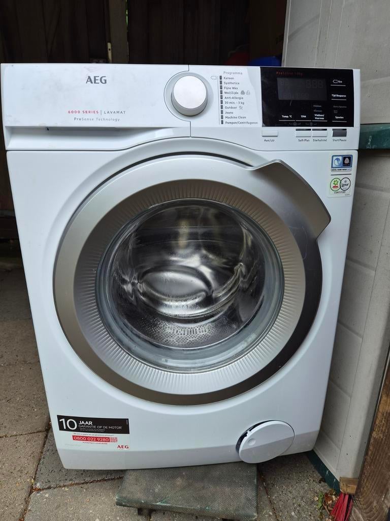 Aeg Wasmachine witte te koop, Witgoed en Apparatuur, Ophalen, Zo goed als nieuw, Voorlader, 85 tot 90 cm