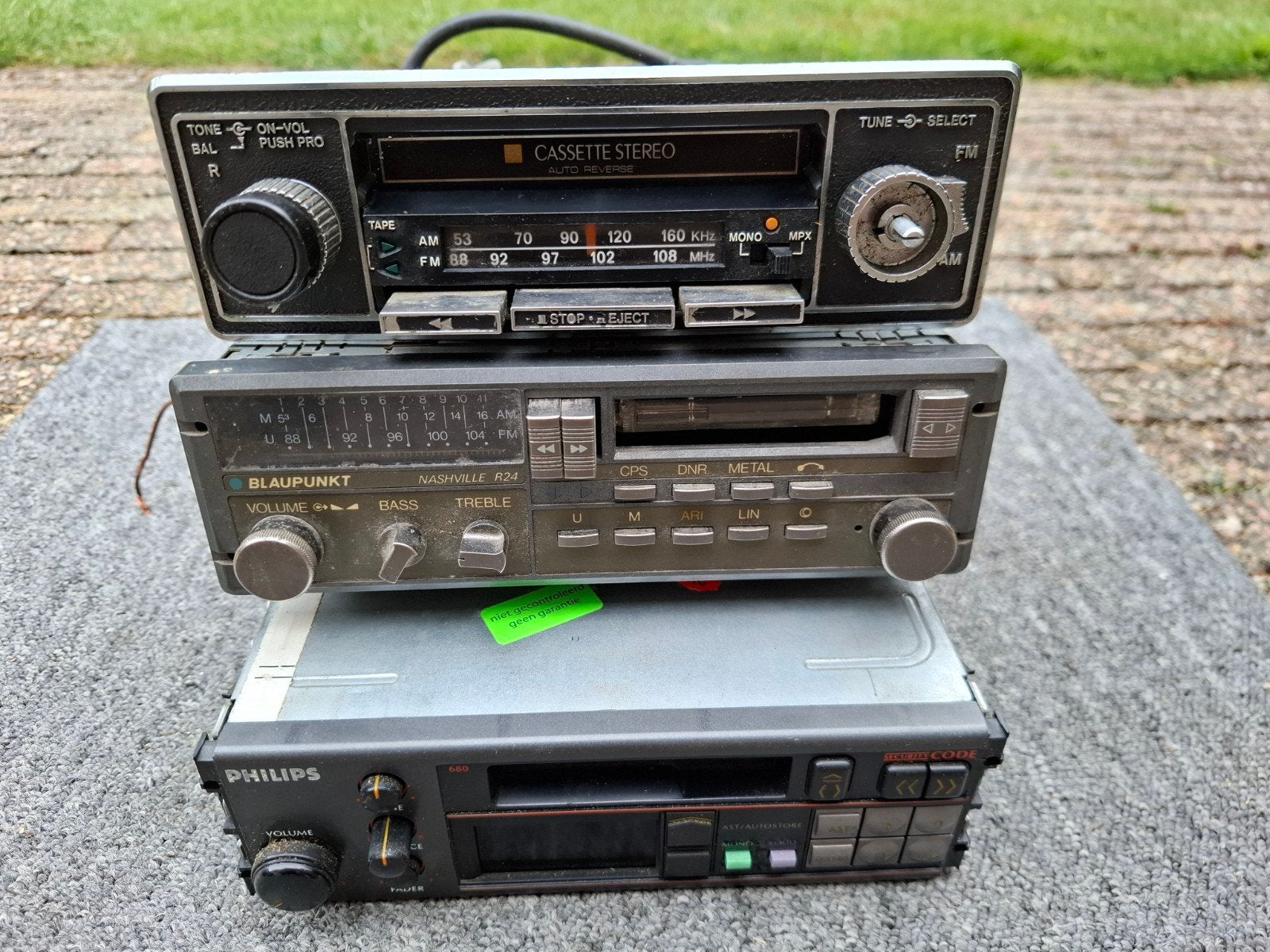 Oldtimer autoradio's partij Philips blaupunkt, Ophalen of Verzenden, Gebruikt