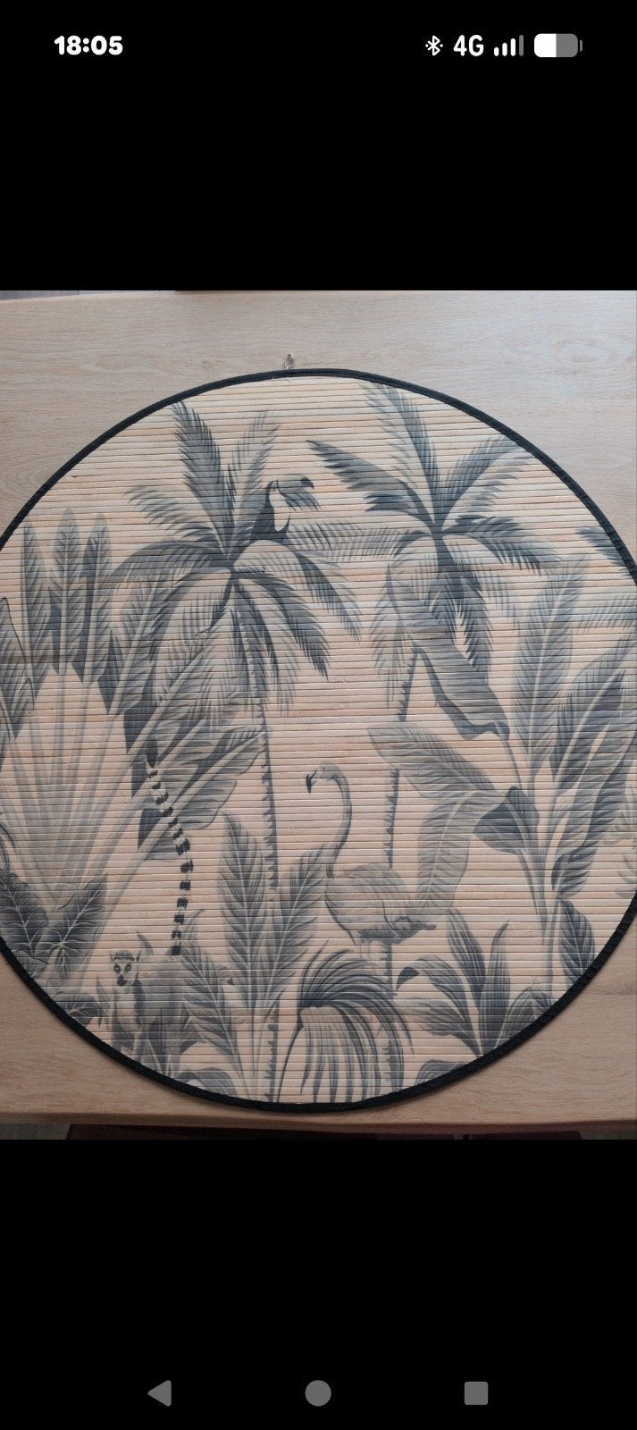 Mooie houten wanddecoratie met jungle thema, Ophalen, Hout, Meerkleurig, Zo goed als nieuw