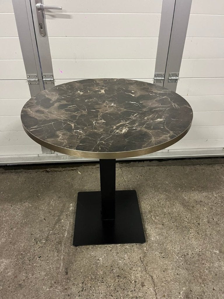 Luxe marmerlook bistro restaurant horeca tafel rond 70 cm, Ophalen
