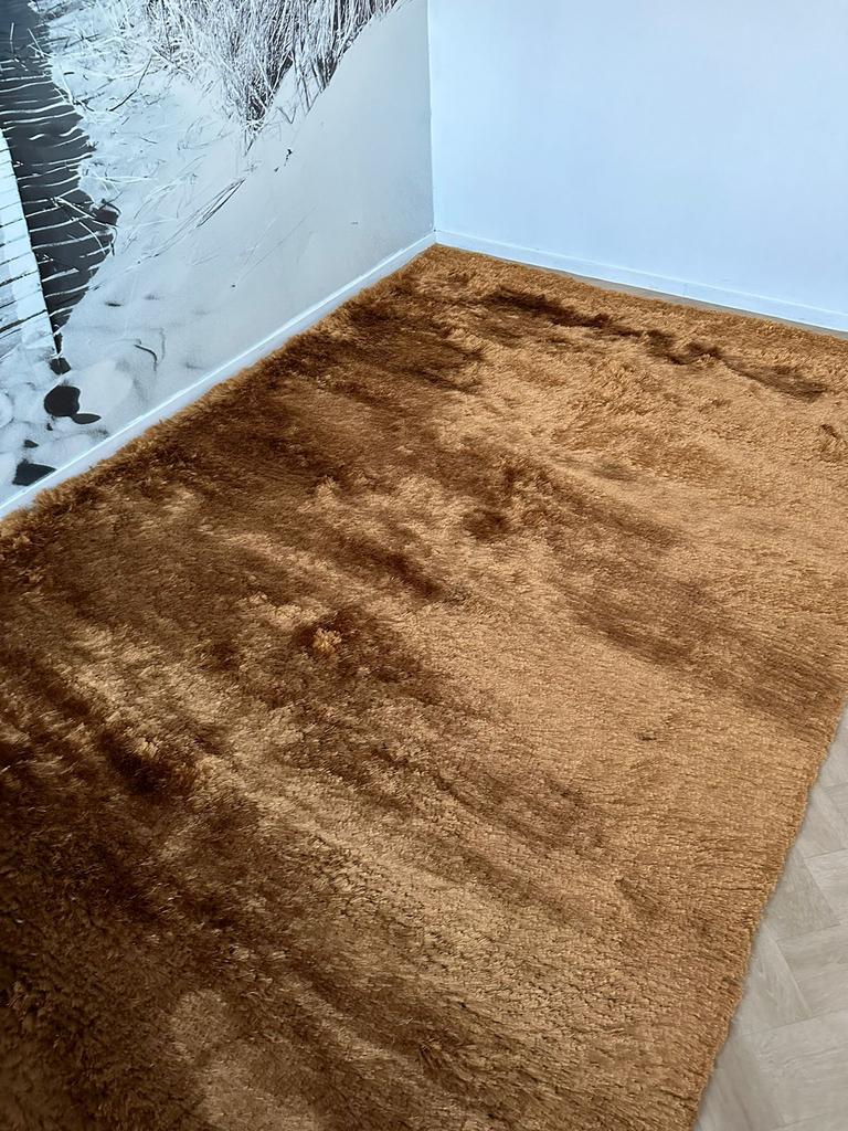 Brinker Arezzo shaggy gold 200x300, Ophalen of Verzenden, 200 cm of meer, Rechthoekig, Nieuw