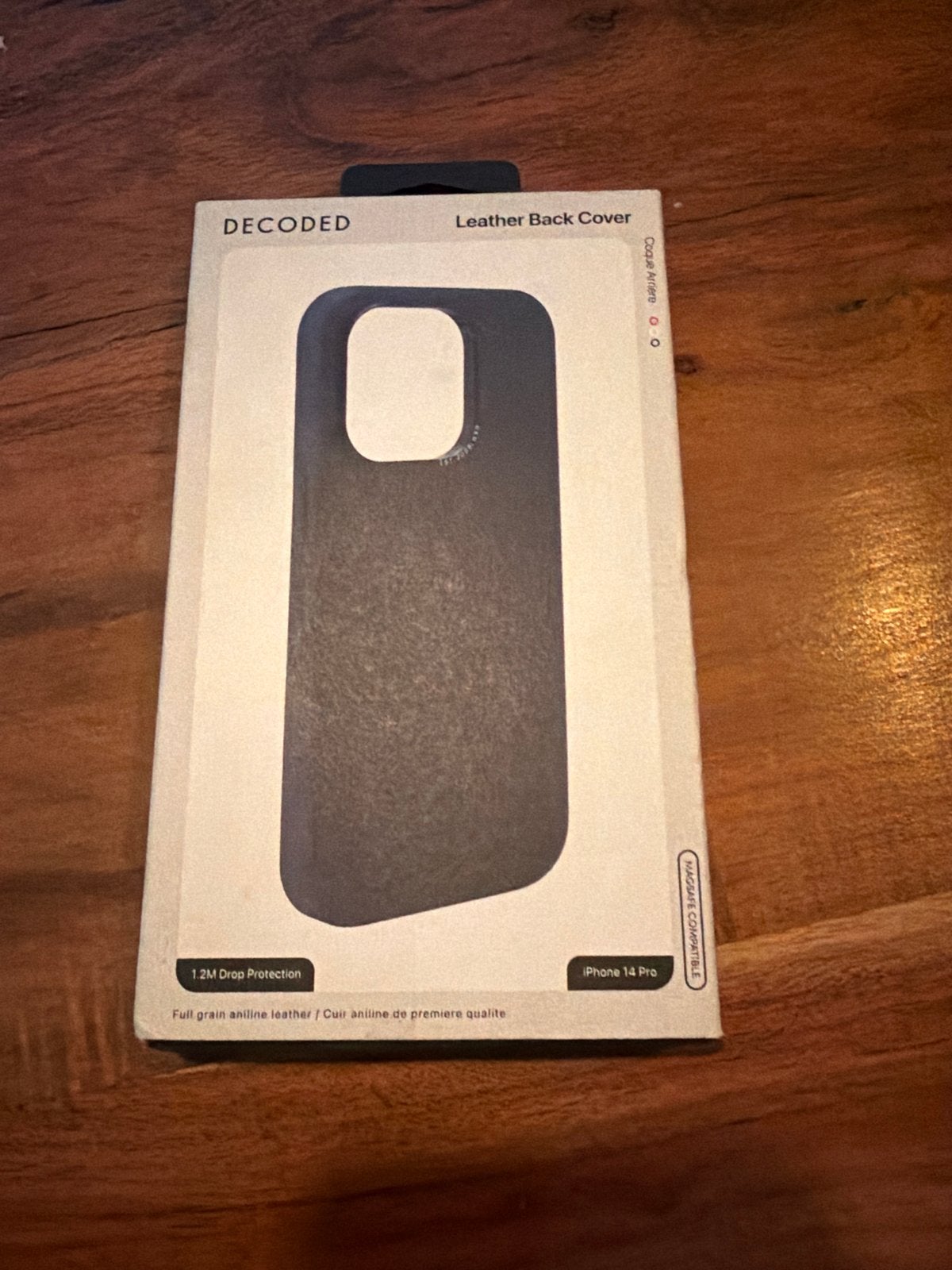 Decoded Leren Back Cover voor iPhone 14 Pro - Zwart, Zwart, Nieuw, Hoesje of Tasje, Ophalen of Verzenden