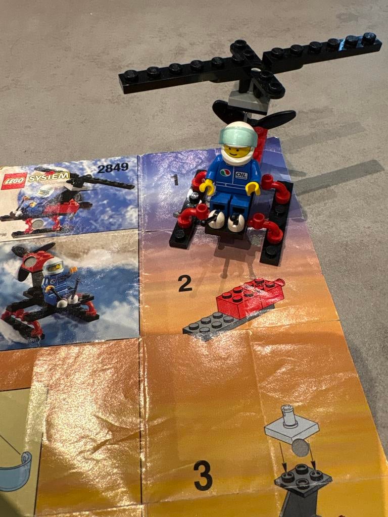 Lego System 2849 Helikopter - Compleet!, Ophalen of Verzenden, Zo goed als nieuw, Complete set, Lego