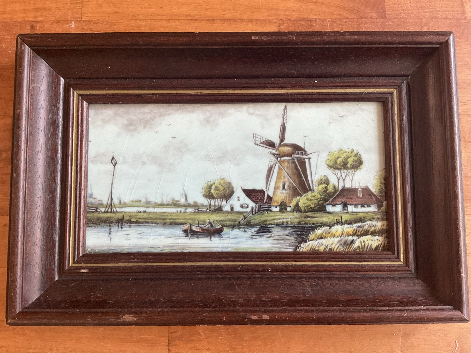 Westraven Anno 1661 Keramische Tegelplaat Delfts Polychroom, Ophalen of Verzenden