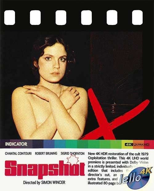 Blu-ray 4K: Snapshot, L.E. (1979 Chantal Contouri) UK nNLO, Cd's en Dvd's, Ophalen of Verzenden, Nieuw in verpakking, 4K Ultra HD Blu-ray