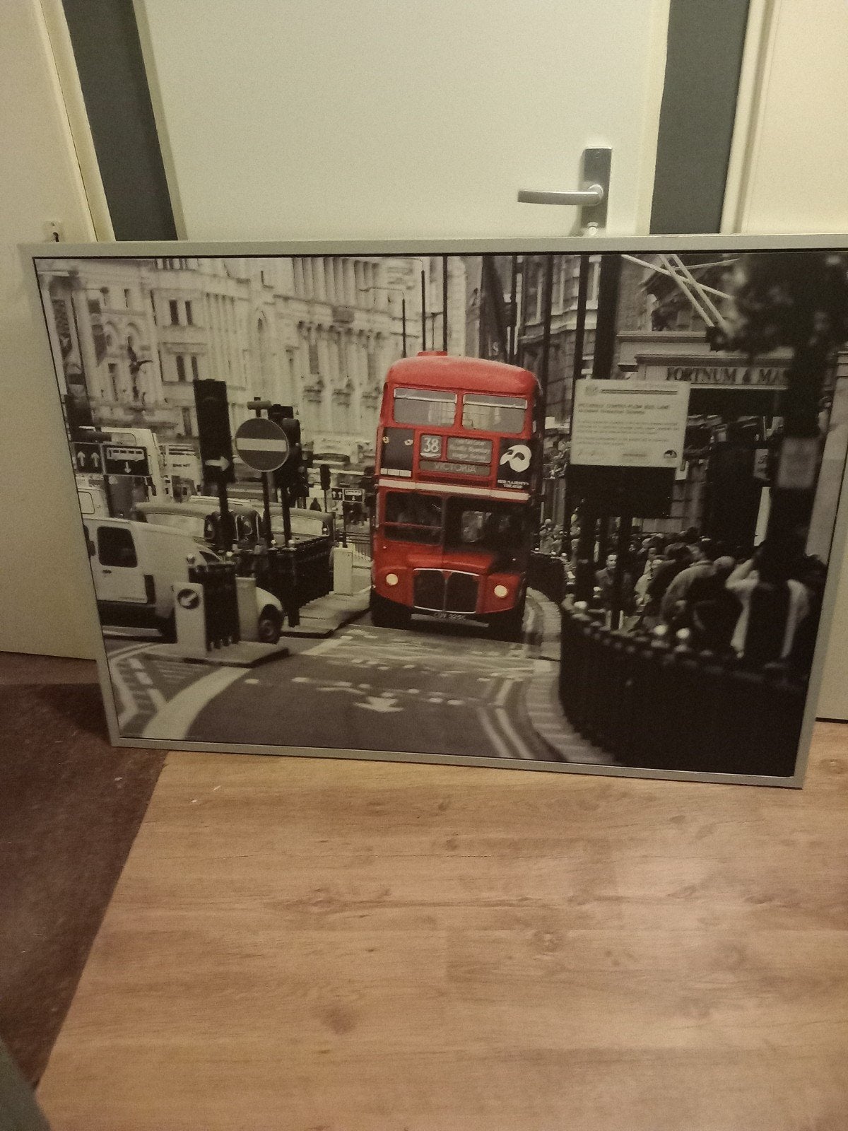 IKEA VILSHULT London Bus Canvas Schilderij, Huis en Inrichting, Woonaccessoires | Schilderijen, Tekeningen en Foto's, Ophalen of Verzenden