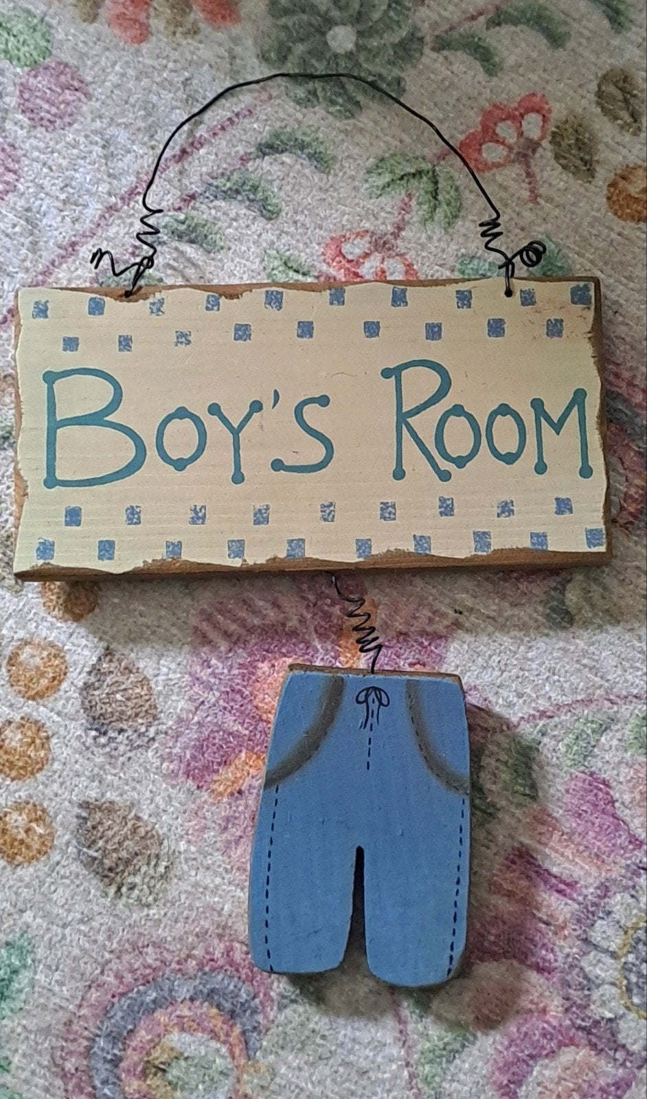Bordje Boy's Room/Merk: Appletree, Ophalen, Zo goed als nieuw