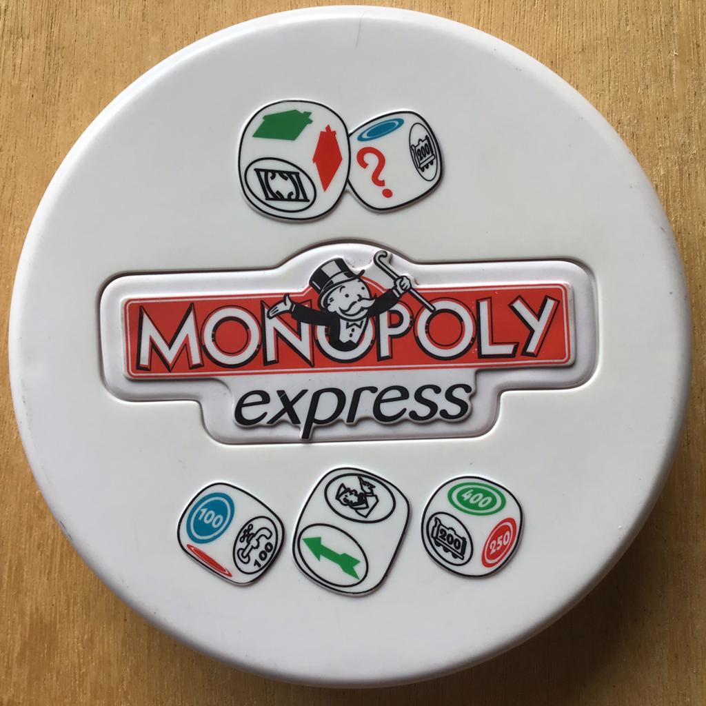 Monopoly Express - vanaf 8 jaar - ZGAN, Vijf spelers of meer, Ophalen of Verzenden, Zo goed als nieuw, Reisspel