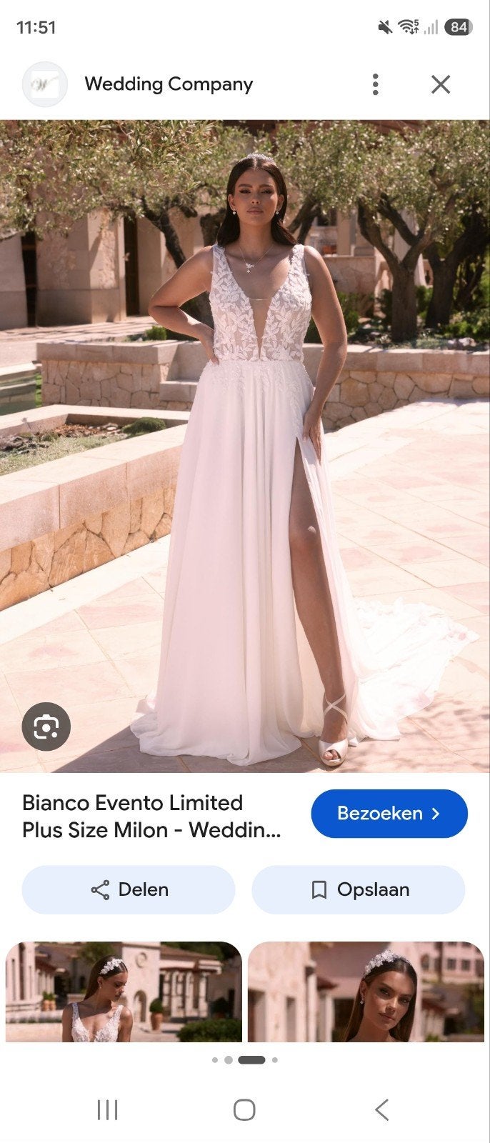 Limited Edition Bianco Evento Trouwjurk Milon, Ophalen, Trouwjurk, Wit, Bianco Evento