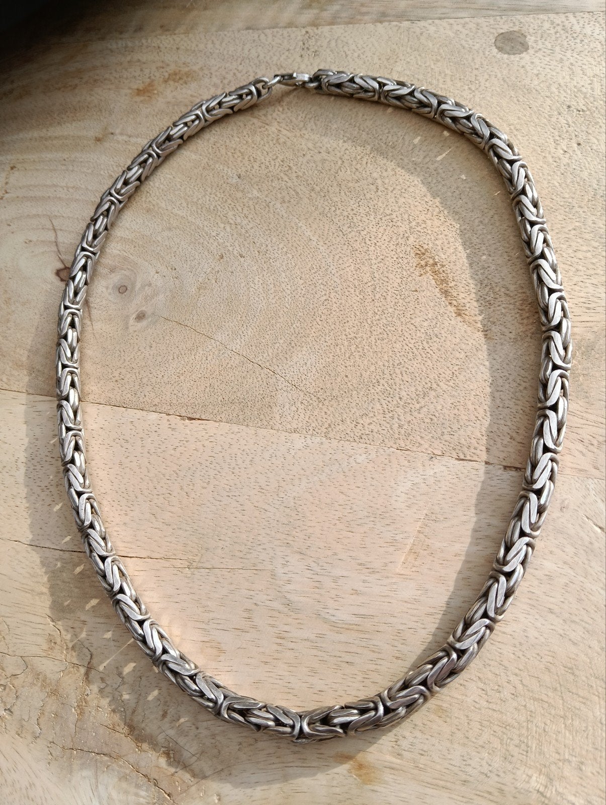 Massieve Zilveren Koningsketting 925 Sterling – 52 cm, Sieraden, Tassen en Uiterlijk, Ophalen of Verzenden, Zo goed als nieuw