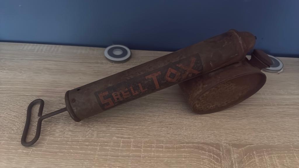 Vintage Salltox verstuiver / oude ongediertebestrijde, Antiek en Kunst, Antiek | Gereedschap en Instrumenten, Ophalen of Verzenden