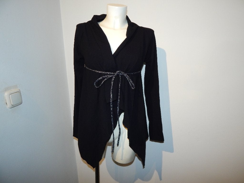 Sarah Pacini overslag vest zilveren details koort rug One S