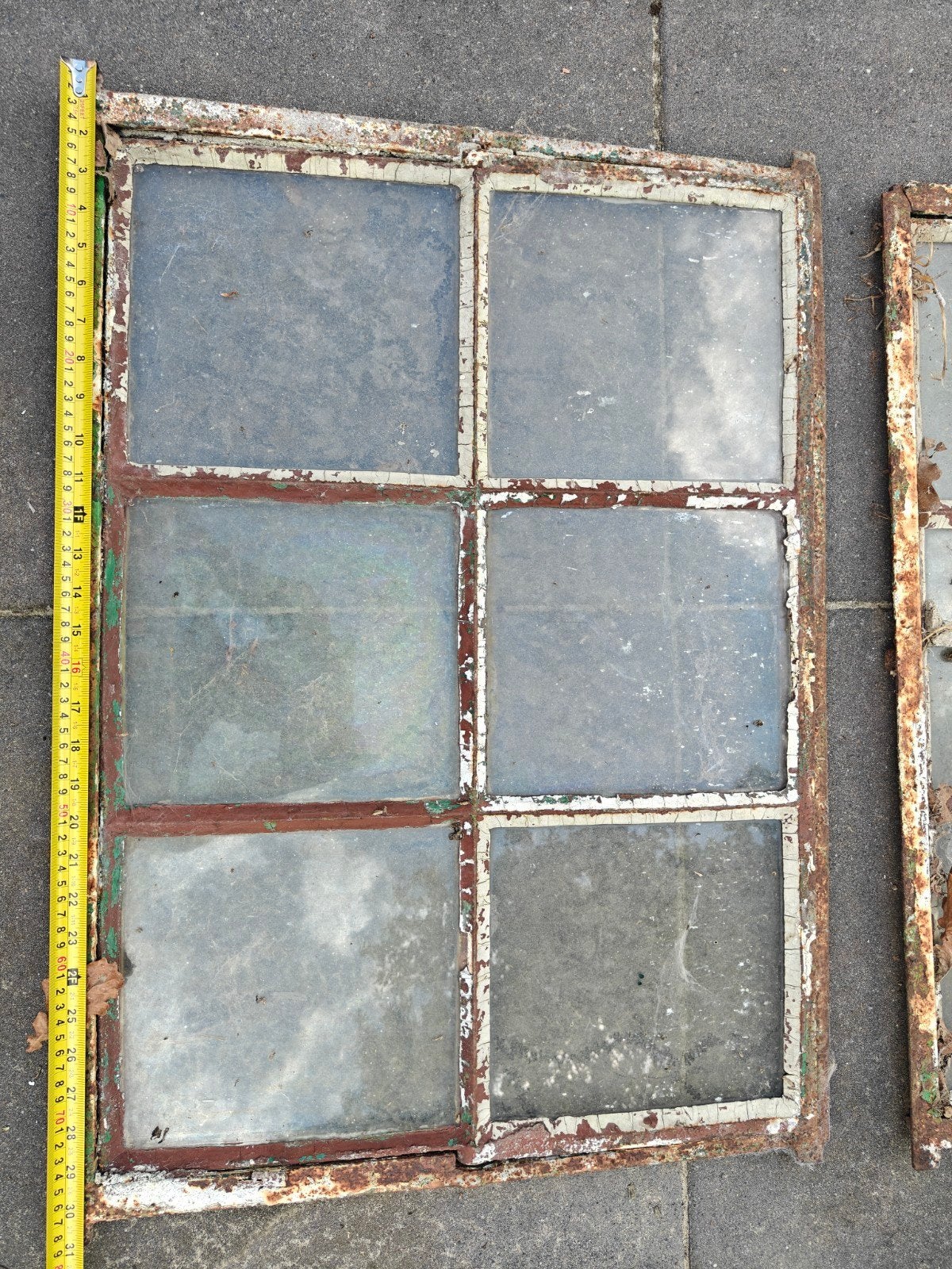 Oude ijzeren ramen met glas - Diverse maten, Ophalen, Gevelraam of Ruit, Gebruikt, 80 tot 120 cm