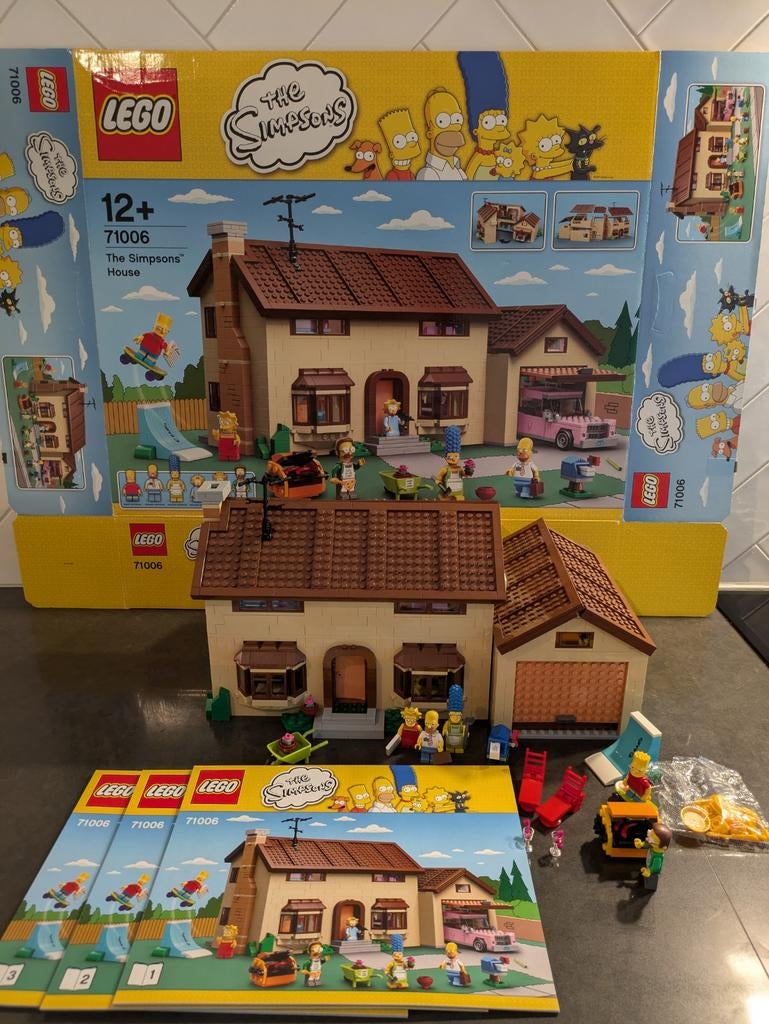LEGO The Simpsons Huis 71006 compleet met doos, Ophalen, Overige thema's, Lego, Zo goed als nieuw