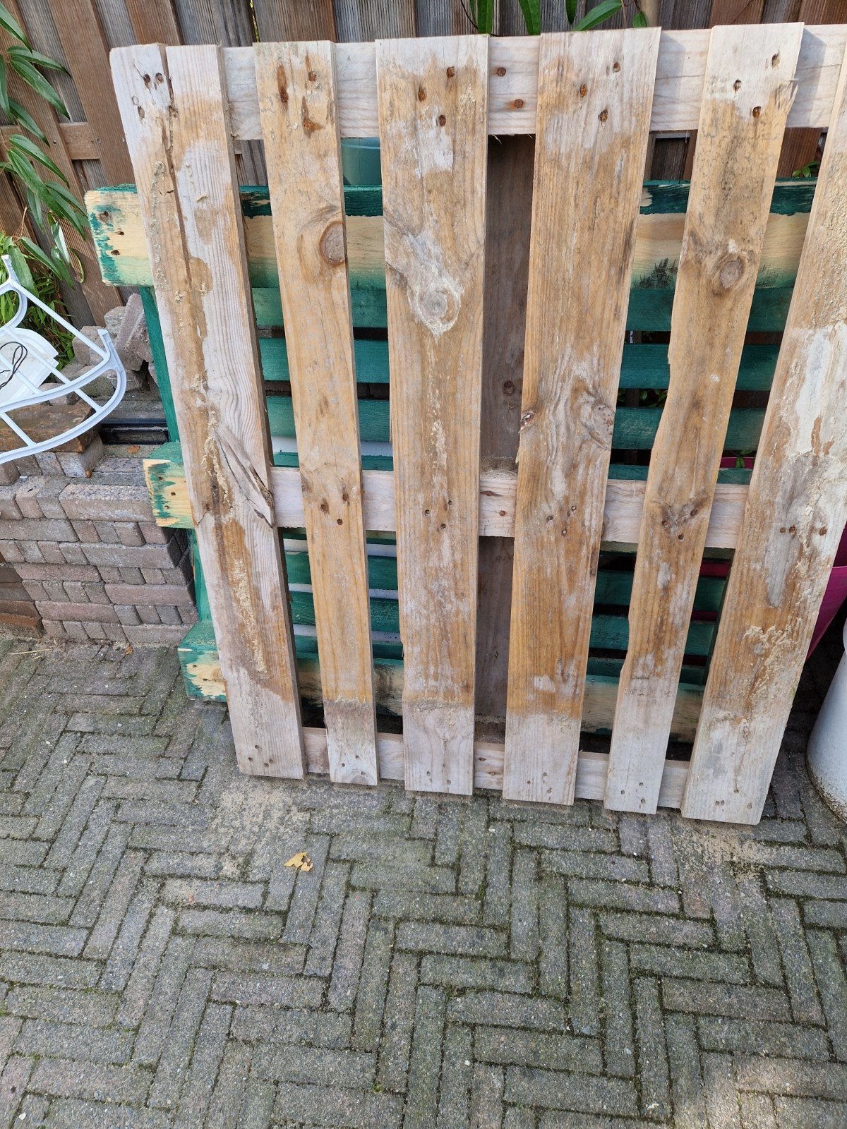 Gebruikte houten pallets - Ideaal voor diverse projecten, Gebruikt, Ophalen of Verzenden, 50 mm of meer, Pallet