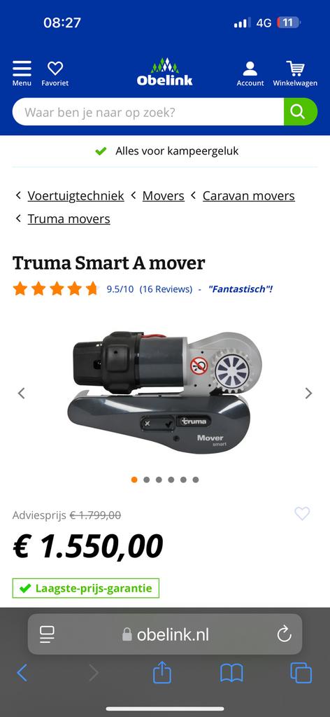 Truma Smart  A Mover ,Nieuw in Doos, Ophalen of Verzenden, Nieuw