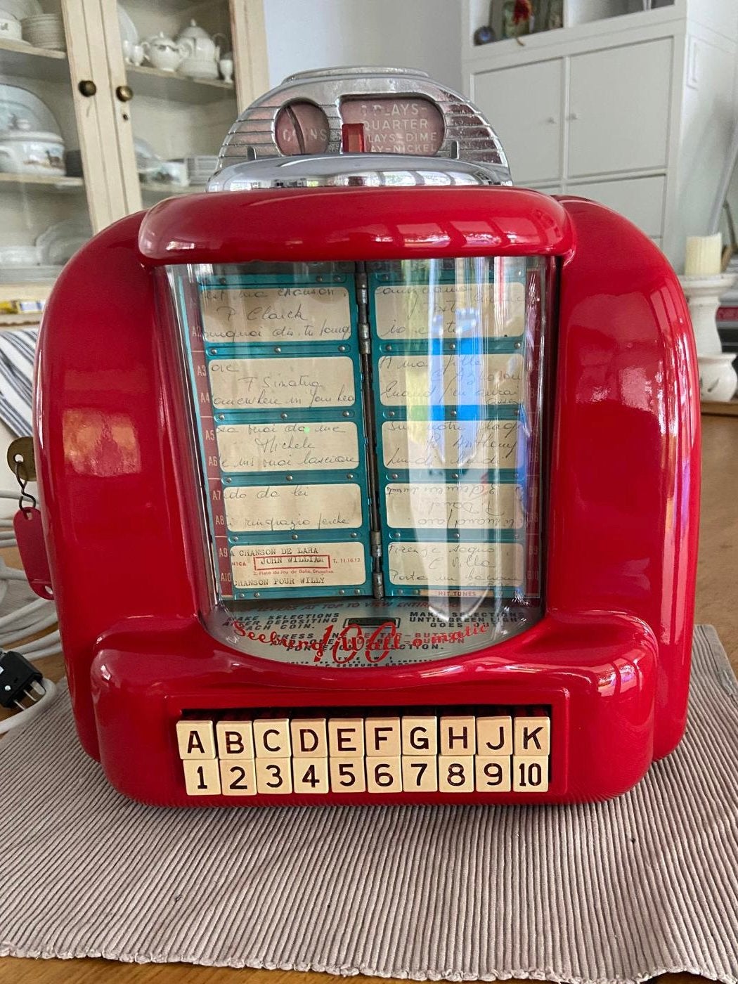 Coca cola rode Seeburg 3W1 wallbox (getest en werkend), Ophalen of Verzenden, Zo goed als nieuw, 1950 tot 1960, Seeburg