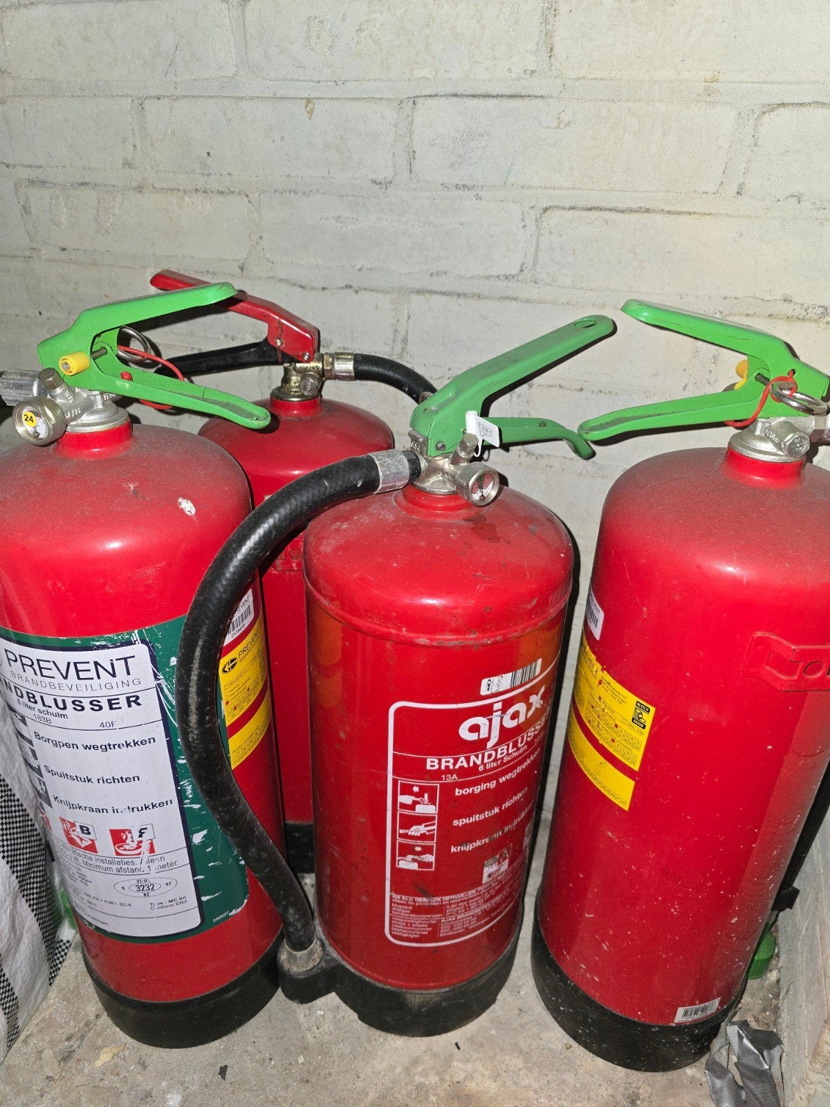 Diverse brandblussers - Prevent en Ajax, Ophalen, Gebruikt, Brandblusser
