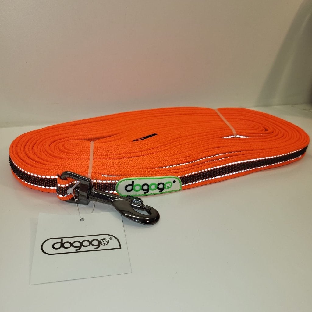 Dogogo grip hondenlijn 15*20 oranje reflecterend zonder lus, Ophalen of Verzenden, Nieuw, Hondenriem