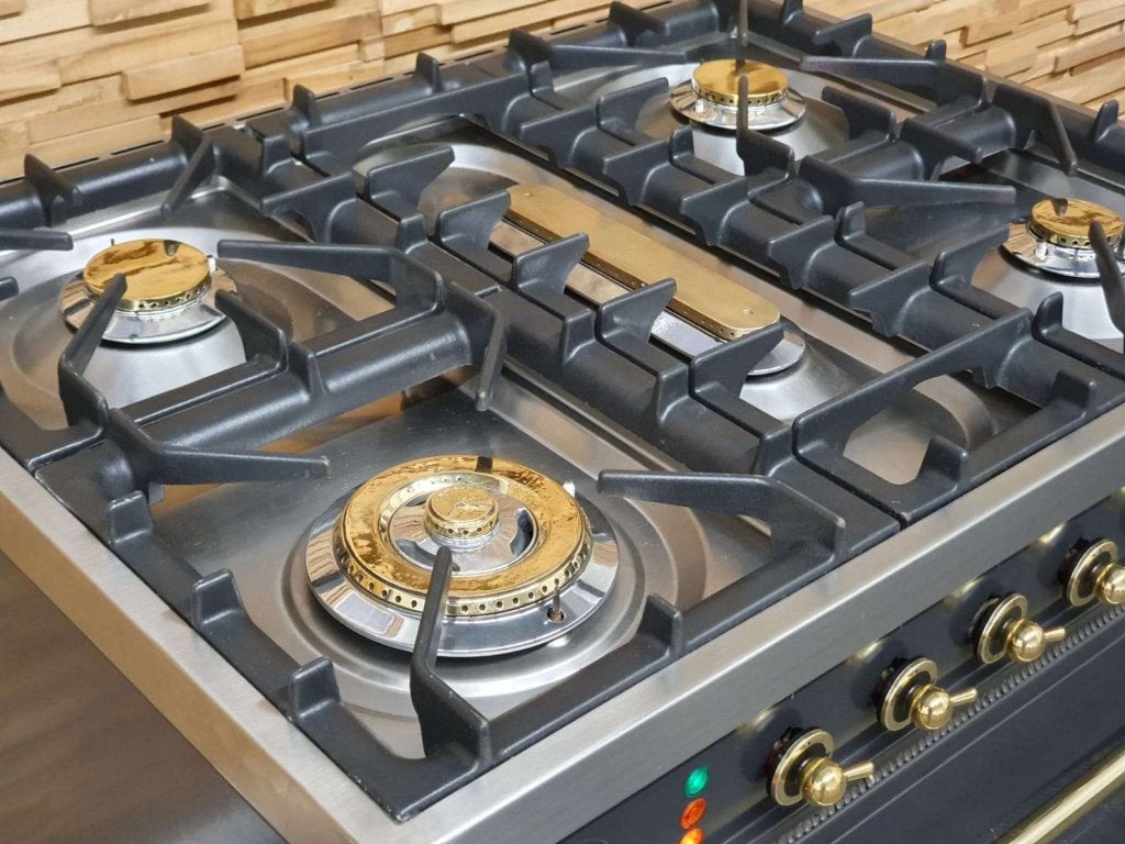 🔥Boretti Fornuis 80cm antraciet + messing elektrische oven, Niet ingevuld, 60 cm of meer, Niet ingevuld, Ophalen of Verzenden