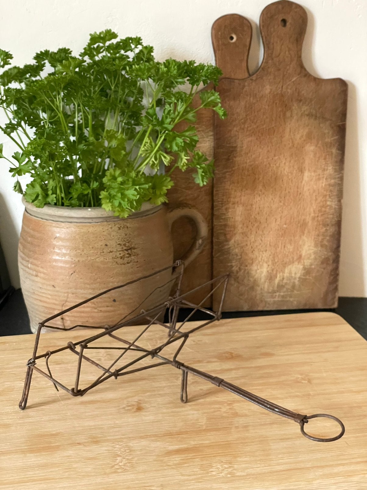 Brocante oud Frans draad toastrekje, Ophalen of Verzenden