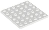 Lego plaatjes 6x6 wit 2 stuks, Ophalen of Verzenden, Gebruikt, Losse stenen, Lego