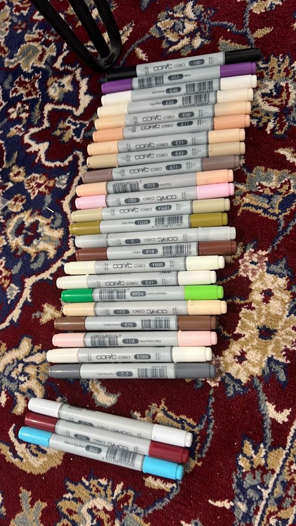 Copic Ciao Markers – Skin Tone / Tattoo Design Set, Hobby en Vrije tijd, Tekenen, Zo goed als nieuw, Potlood of Stift, Ophalen of Verzenden