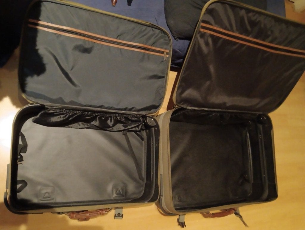 2 Reiskoffer set merk Traffic, goede staat, wielen, Gebruikt, 70 cm of meer, Minder dan 35 cm, Zacht kunststof