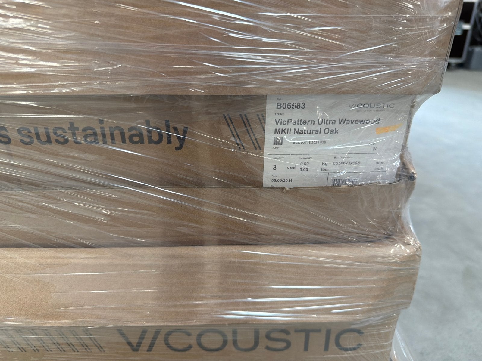 VICOUSTIC VICPATTERN Ultra Wavewood MKII Natural Oak, -, -, Nieuw, Ophalen of Verzenden