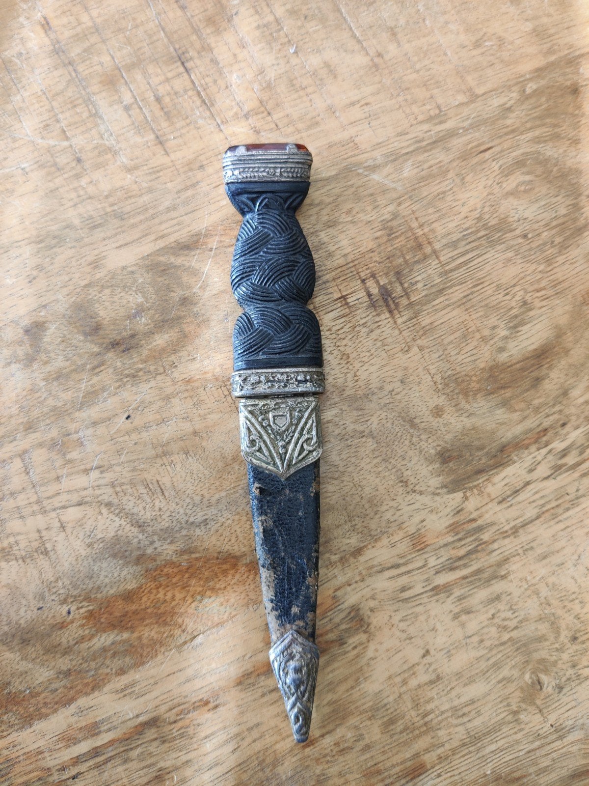 Antieke Schotse Dolk - Sgian Dubh - Sheffield, Engeland, Ophalen of Verzenden