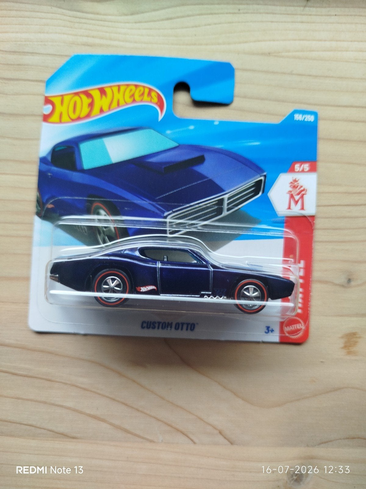 Hot wheels Custom Otto STH  -  Super Treasure Hunt (Nieuw), Kinderen en Baby's, Speelgoed | Speelgoedvoertuigen, Ophalen, Nieuw