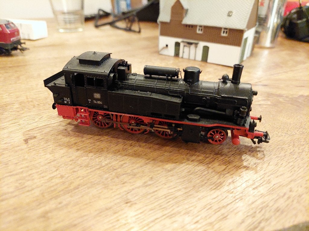 Marklin h0 DB br74 digitaal - zo goed als nieuw, Wisselstroom, Locomotief, Verzenden, Zo goed als nieuw