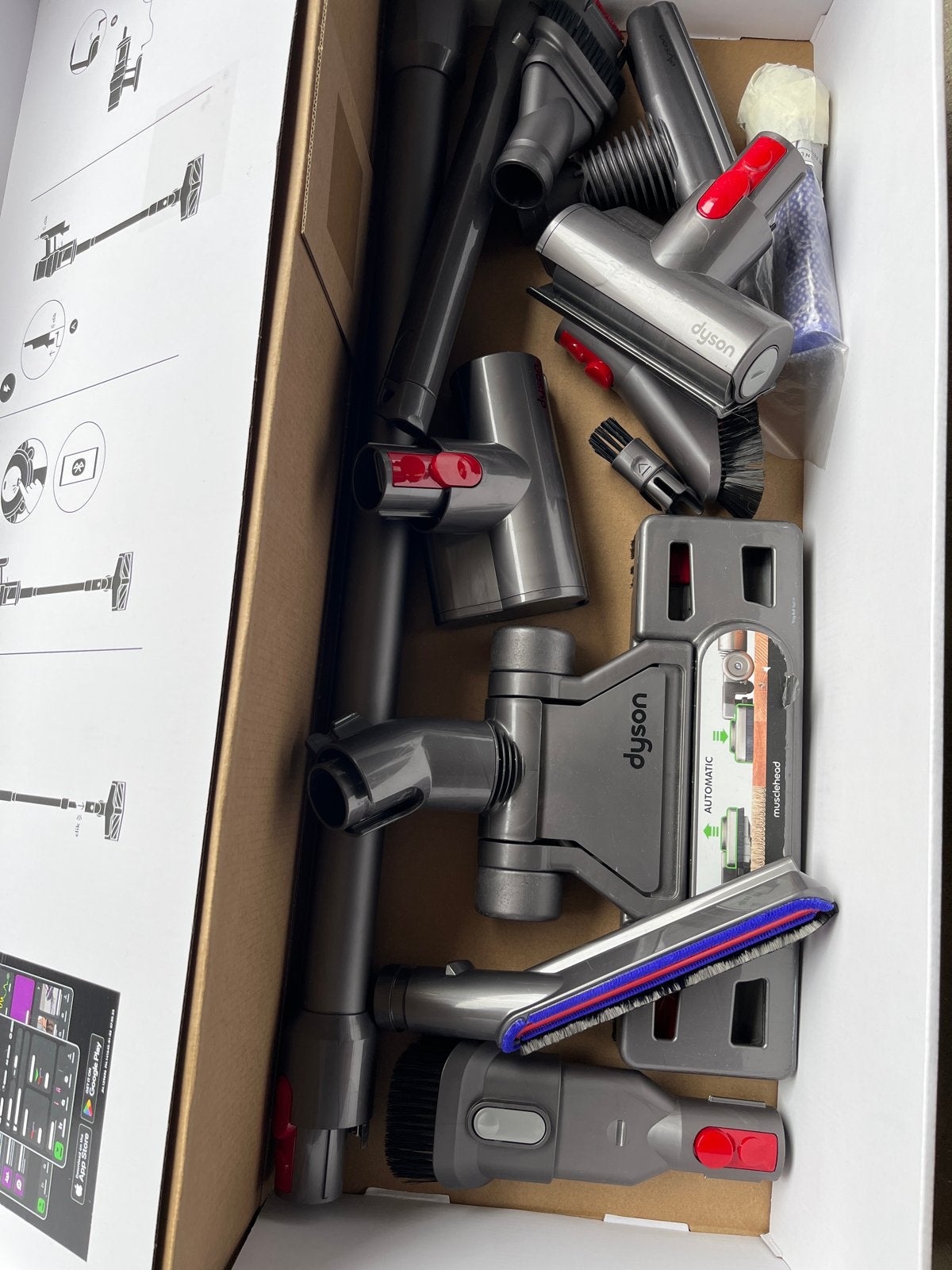 Dyson stofzuiger accessoires set - Zo goed als nieuw, Inclusief accessoires, Overige typen, Ophalen of Verzenden, Zo goed als nieuw