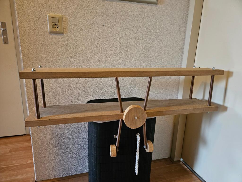 Unieke houten vliegtuig plank/wanddecoratie, Ophalen, Zo goed als nieuw, Overige typen