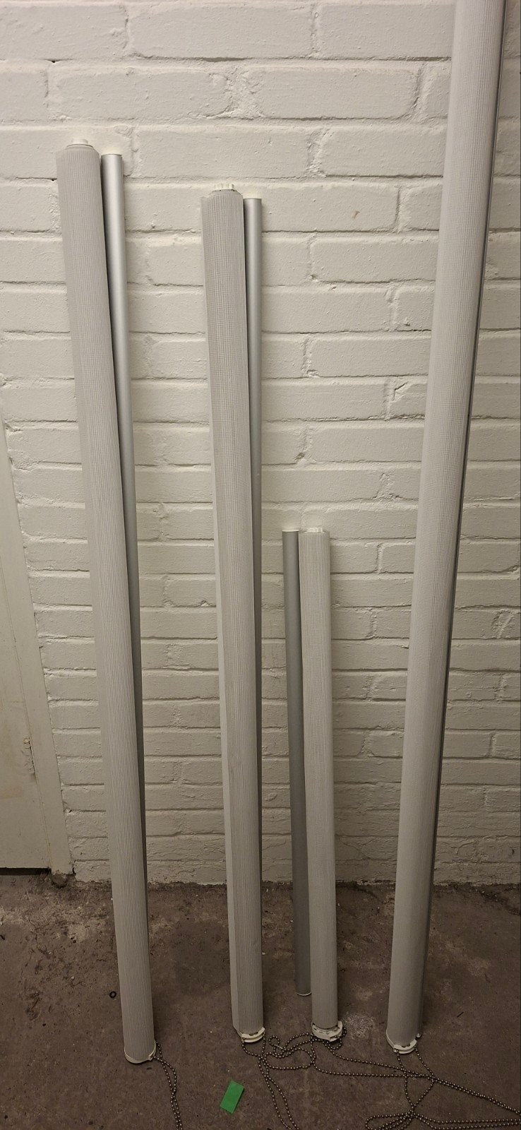 Wit/crème zebra rolgordijn, Huis en Inrichting, Stoffering | Gordijnen en Lamellen, Gebruikt, 200 cm of meer, Modern, Crème