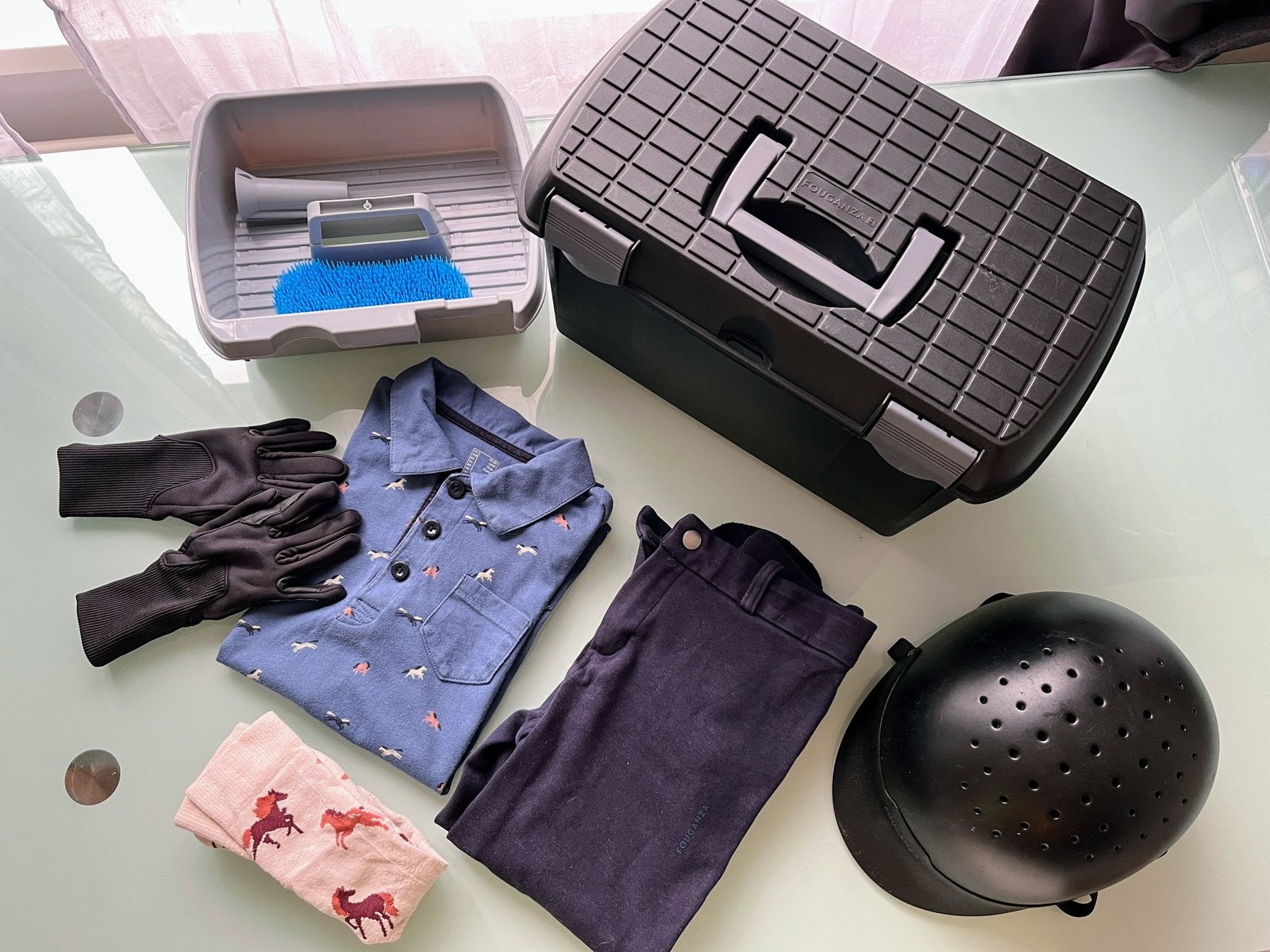 Complete Paardrijset voor kinderen (10-12 jaar), Ophalen of Verzenden, Gebruikt